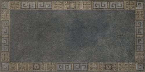 261343 GREEK CASSETTONE Antracite/Oro 40x80
