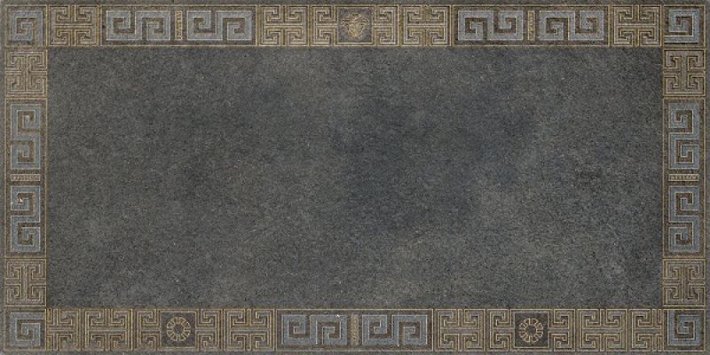 261343 GREEK CASSETTONE Antracite/Oro 40x80
