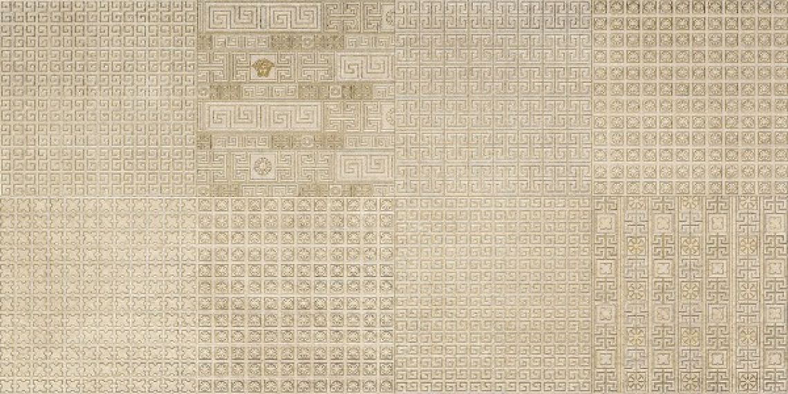 261354 GREEK FORMELLE BEIGE/ORO 40x80