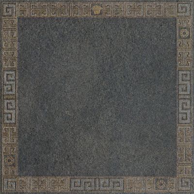 261363 GREEK CASSETTONE ANTRACITE/ORO 40x40