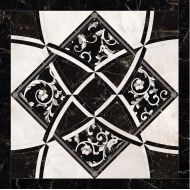 262534 Intarsio Bianco/Nero 78x78