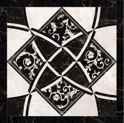 262534 Intarsio Bianco/Nero 78x78