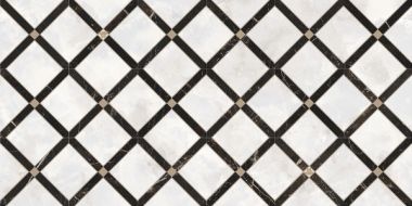 262544 INTRECCIO BIANCO/NERO 39x78