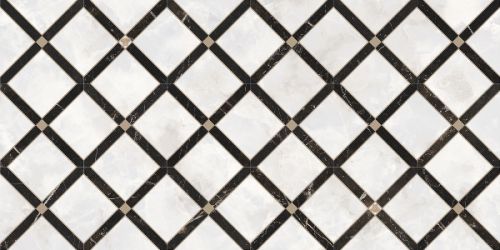 262544 INTRECCIO BIANCO/NERO 39x78