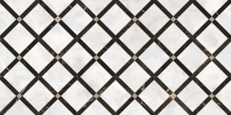 262544 INTRECCIO BIANCO/NERO 39x78