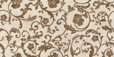 262555 FLOREALE CREMA/MARRONE 39x78