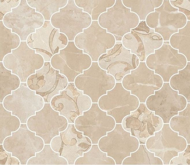 262621 MOSAICO ARABESCATO CREMA MARFIL 35x35