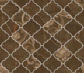 262623 MOSAICO ARABESCATO PULPIS MARRONE 35x35