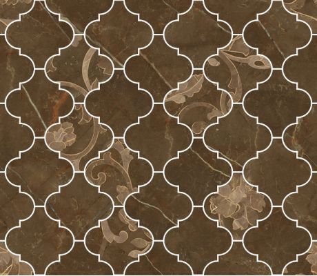 262623 MOSAICO ARABESCATO PULPIS MARRONE 35x35