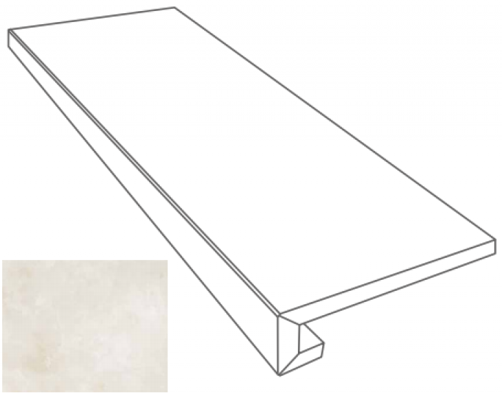 262640 GRADONE ONICE BIANCO 4x32x78