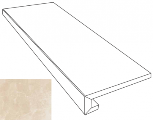 262641 GRADONE CREMA MARFIL 4x32x78