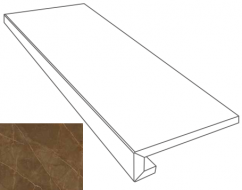 262643 GRADONE PULPIS MARRONE 4x32x78