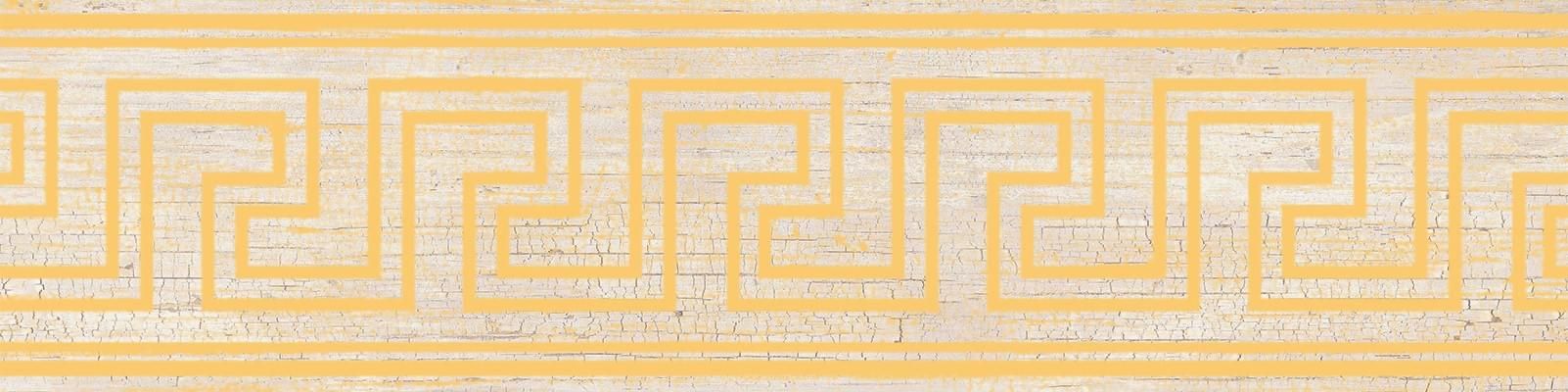 263042 Fascia Greca Oro White 20x80