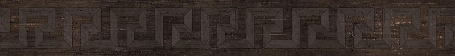 263131 Fascia Greca Intarsio Brown 10x80