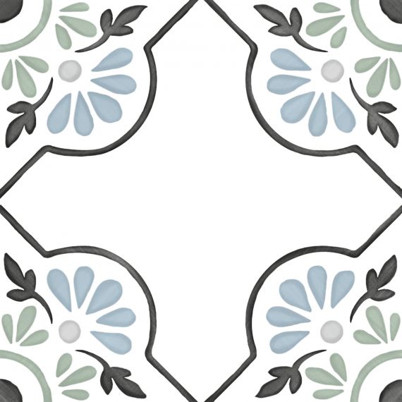 31079 TANGER BLUE PETALS R9 12.3x12.3