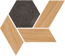 405F Mosaico Lesnaya Grafito 20x17.5