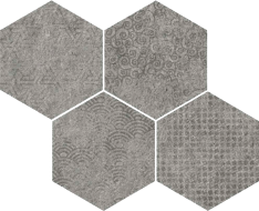 40GF Mosaico Bys-SP Grafito 35x28