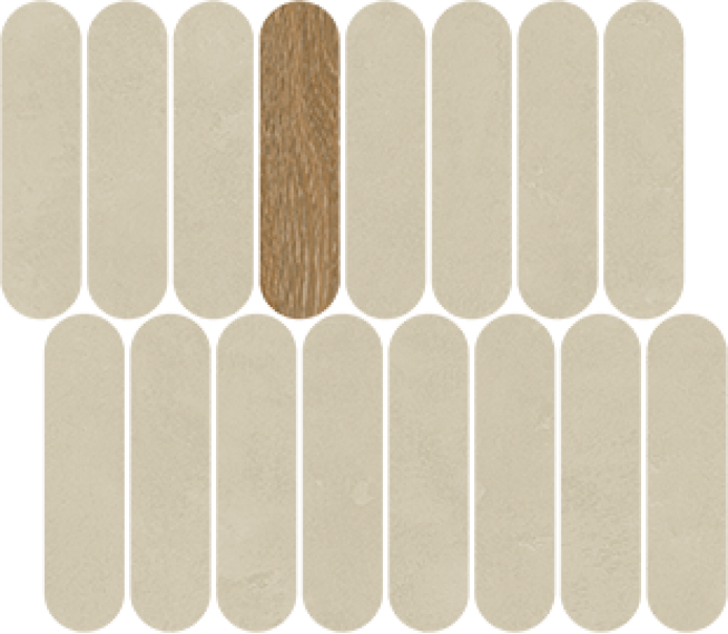 40KZ Мозаика Mosaico Rockaway Natural 27x31