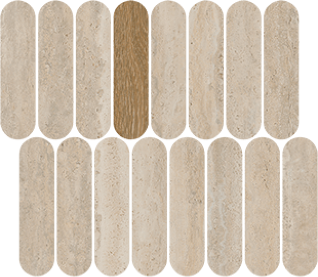 40QS Мозаика Mosaico Passy Natural 27x31
