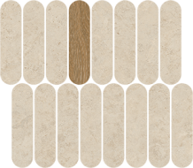 40QU Мозаика Mosaico Barbican Natural 27x31