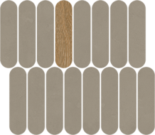 40QZ Мозаика Mosaico Rockaway Gris 27x31