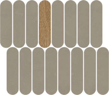 40QZ Мозаика Mosaico Rockaway Gris 27x31