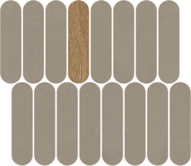 40QZ Мозаика Mosaico Rockaway Gris 27x31