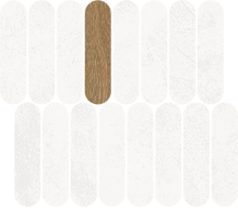 41QK Мозаика Mosaico Rockaway Blanco 27x31