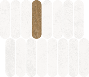 41QK Мозаика Mosaico Rockaway Blanco 27x31