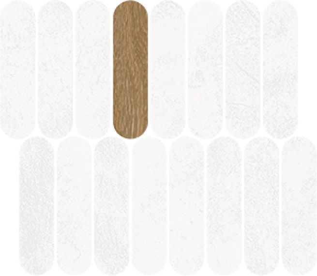 41QK Мозаика Mosaico Rockaway Blanco 27x31