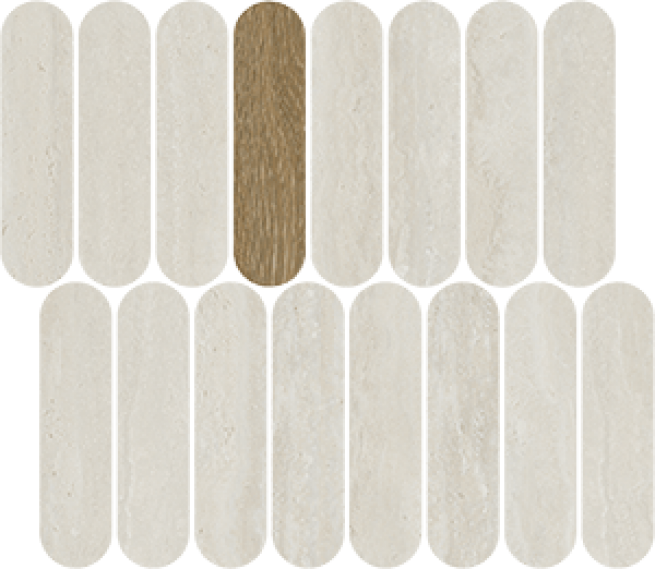 41SH Мозаика Mosaico Passy Blanco 27x31