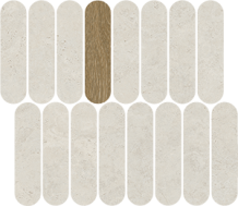 41SQ Мозаика Mosaico Barbican Blanco 27x31
