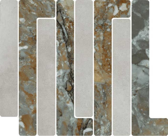 41W8 Мозаика Mosaico Trellick Tassili Ceniza 30x24,2