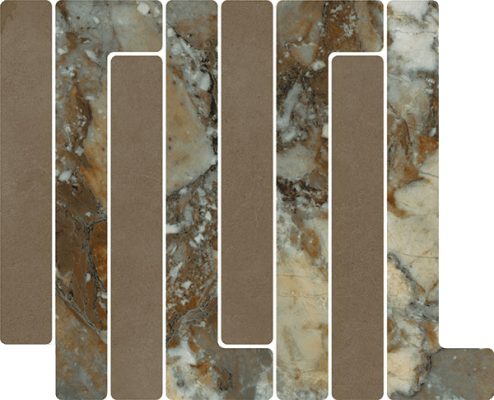 41W9 Мозаика Mosaico Trellick Tassili Mokka 30x24,2