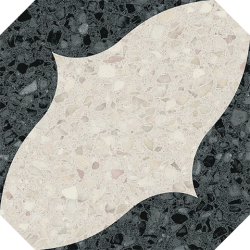 4T78 Octgono Cerbera Negro 20x20