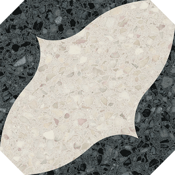 4T78 Octgono Cerbera Negro 20x20
