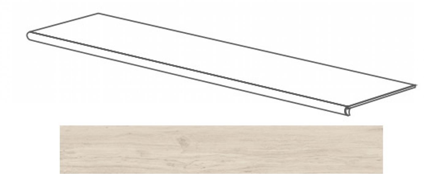 52100 Just GRADONE SBIANCATO 120x4x32