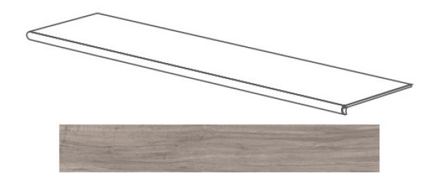 52101 Just GRADONE GRIGIO 120x4x32