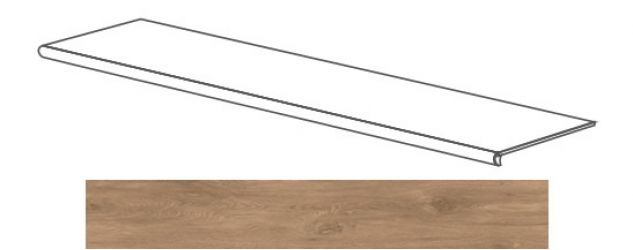52103 Just GRADONE BEIGE SCURO 120x4x32