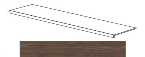 52105 Just GRADONE NOCE SCURO 120x4x32