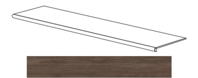 52105 Just GRADONE NOCE SCURO 120x4x32