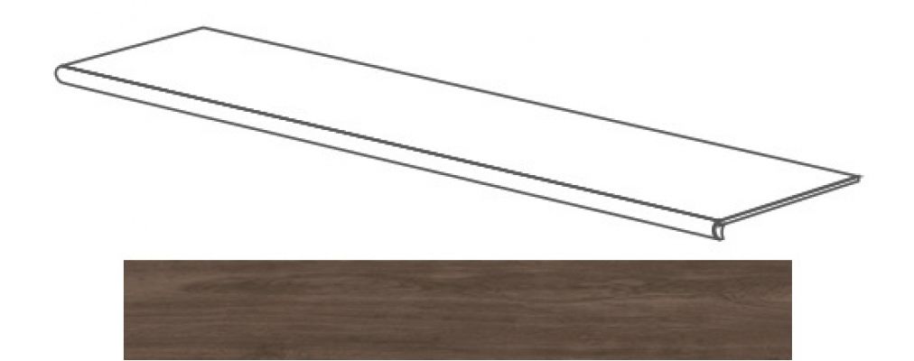 52105 Just GRADONE NOCE SCURO 120x4x32