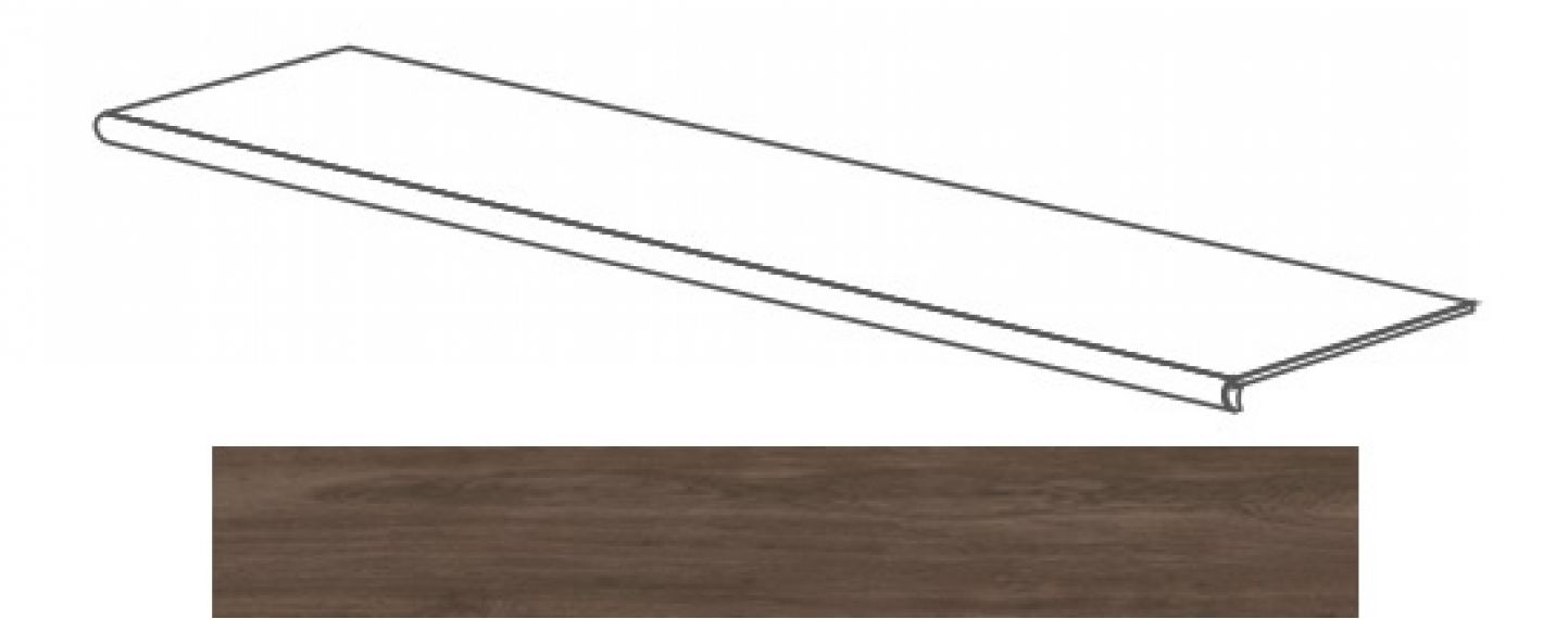 52105 Just GRADONE NOCE SCURO 120x4x32