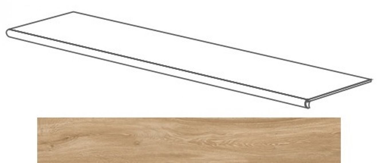 52106 Just GRADONE BEIGE MEDIO 120x4x32