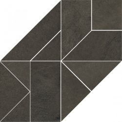 54456 MOSAICO ES.T11 NERO 40x40
