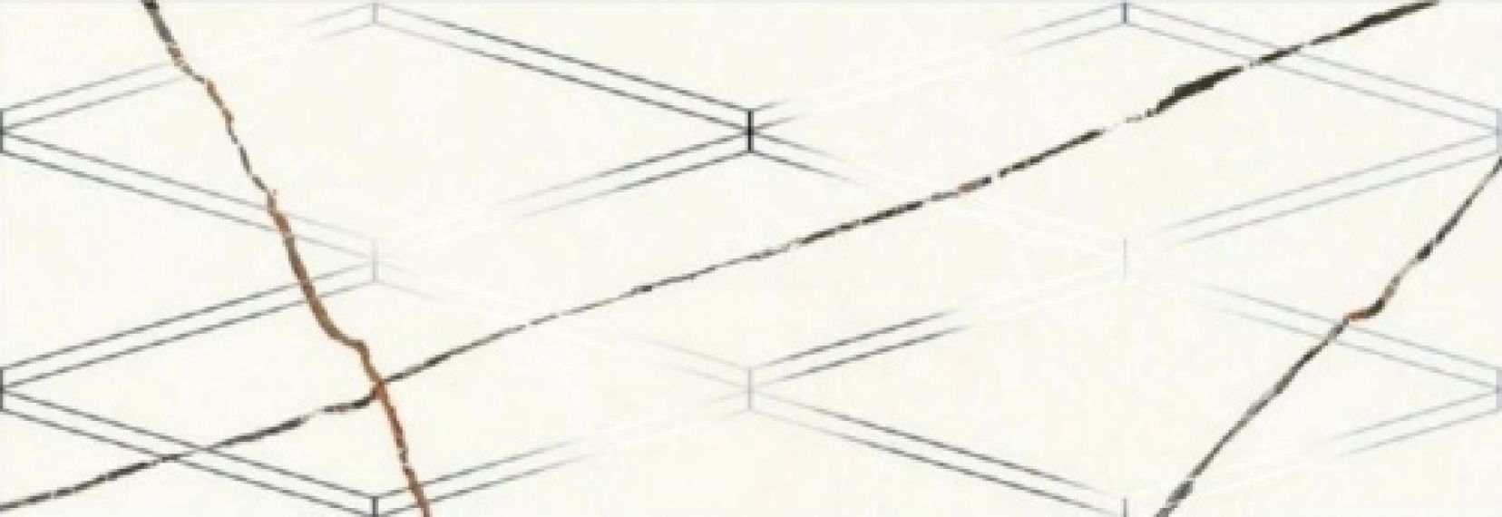 588122001 Плитка Bianco Covelano Rombi 24.2x70