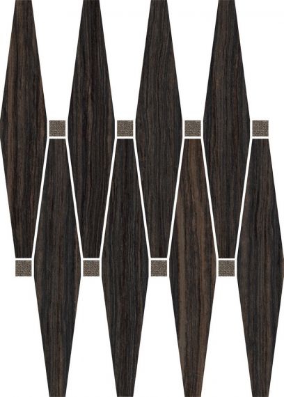 59224 Mos.Losanga Bronze Sat.con Oro 27x35,8