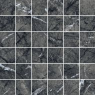 610110000735 Uffizi Black Mosaico 30x30