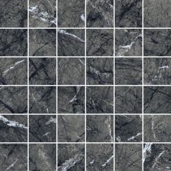 610110000735 Uffizi Black Mosaico 30x30