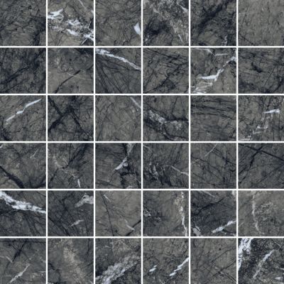 610110000735 Uffizi Black Mosaico 30x30